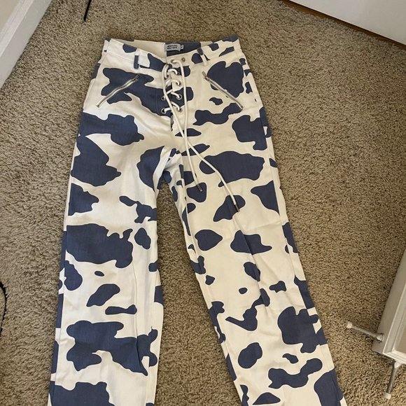 Cow Print Pants - Picture 2 of 3